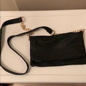 Express black clutch crossbody bag